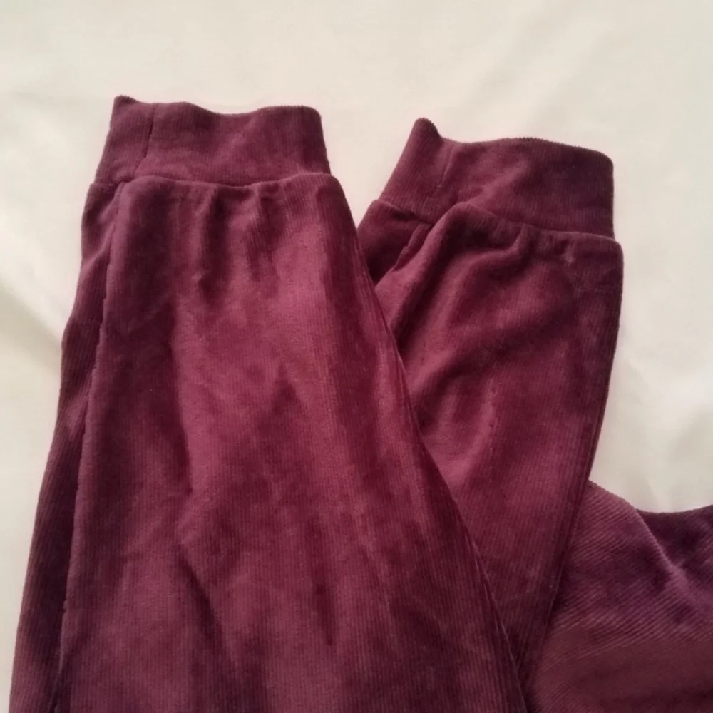 Vince Camuto Purple Corduroy Cotton Blend Drawstring Waist Joggers NwT 2X - Picture 6 of 12
